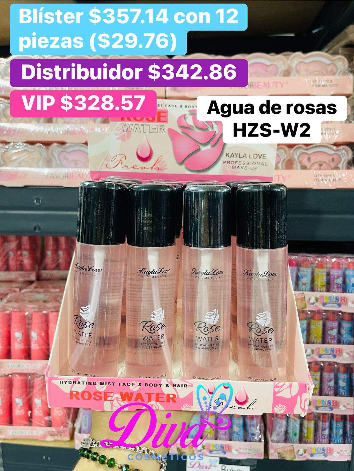 FIJADOR AGUA DE ROSAS HZS-W2 B/12