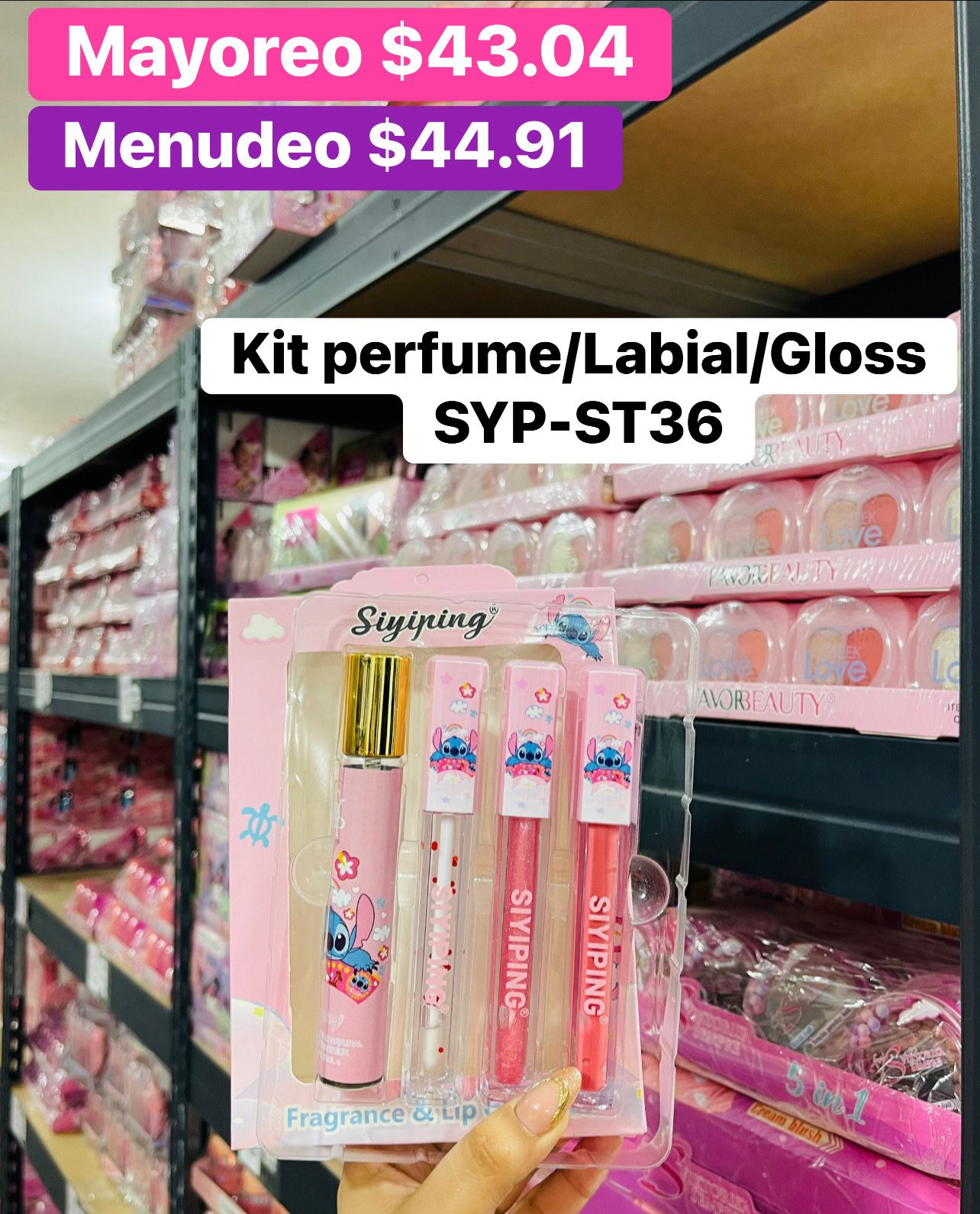 KIT PERFUME/ LABIAL SYP-ST36