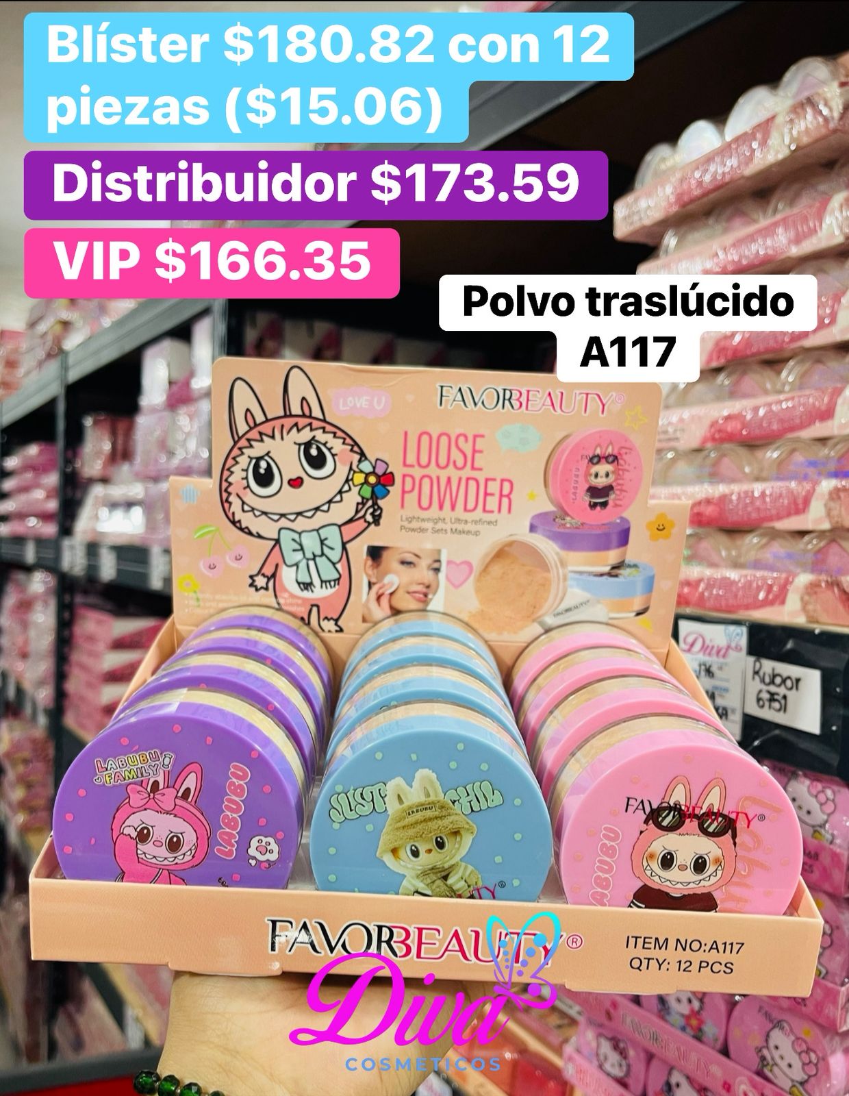 POLVO TRASLUCIDO A117 B/12