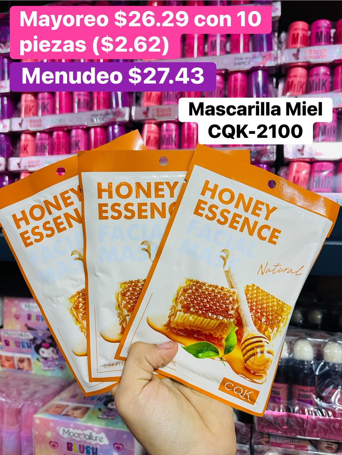 MASCARILLA MIEL CQK-2100 B/10