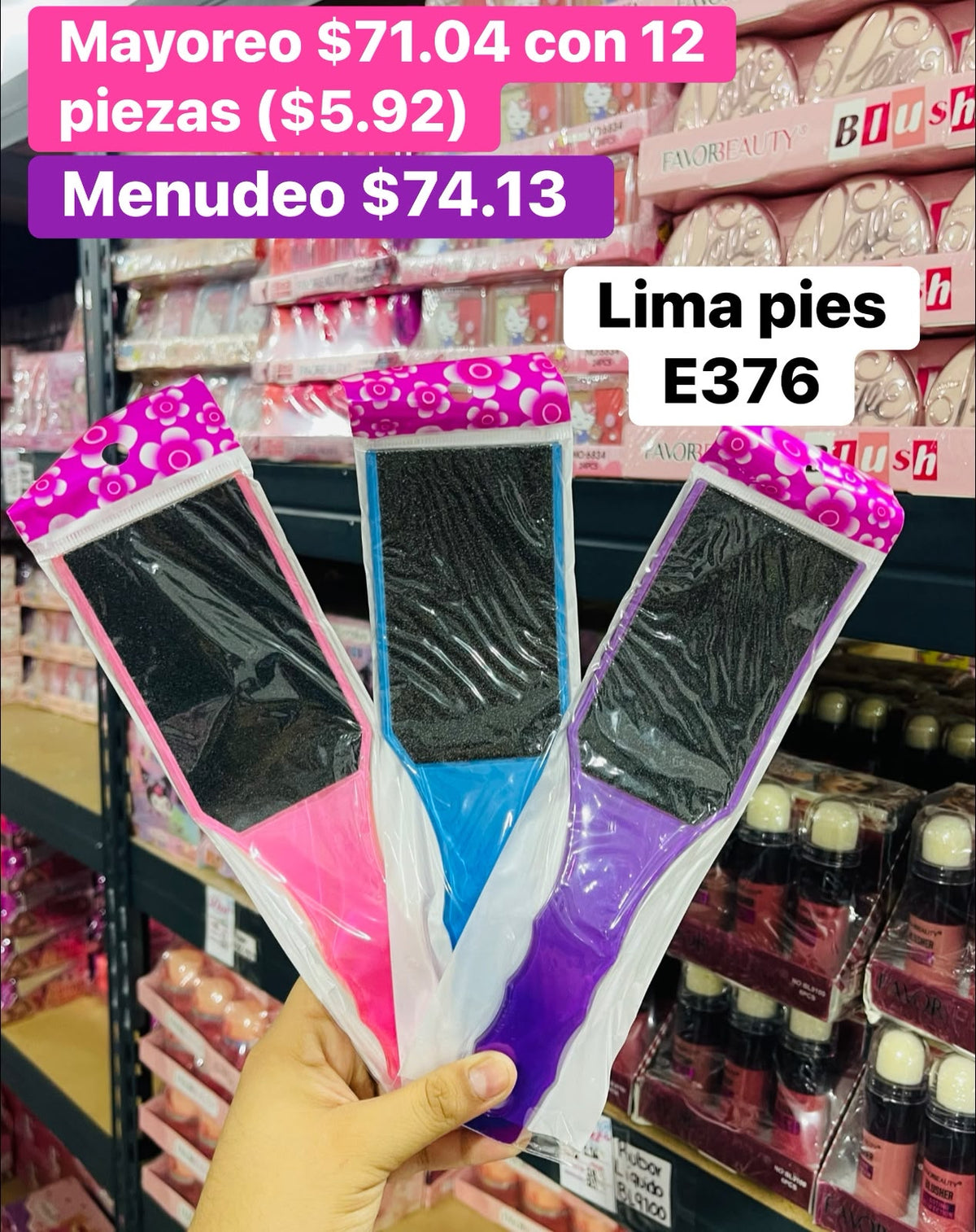 LIMA PARA PIE E376 B/12