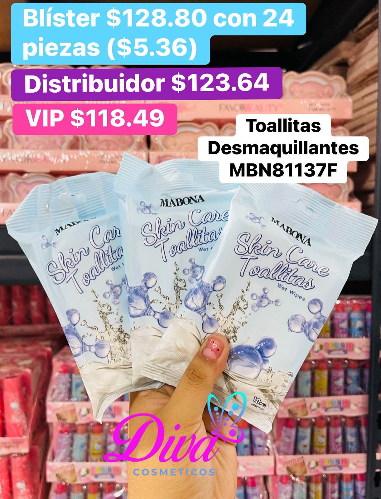 TOALLITAS DESMAQUILLANTES MBN81137F B/24