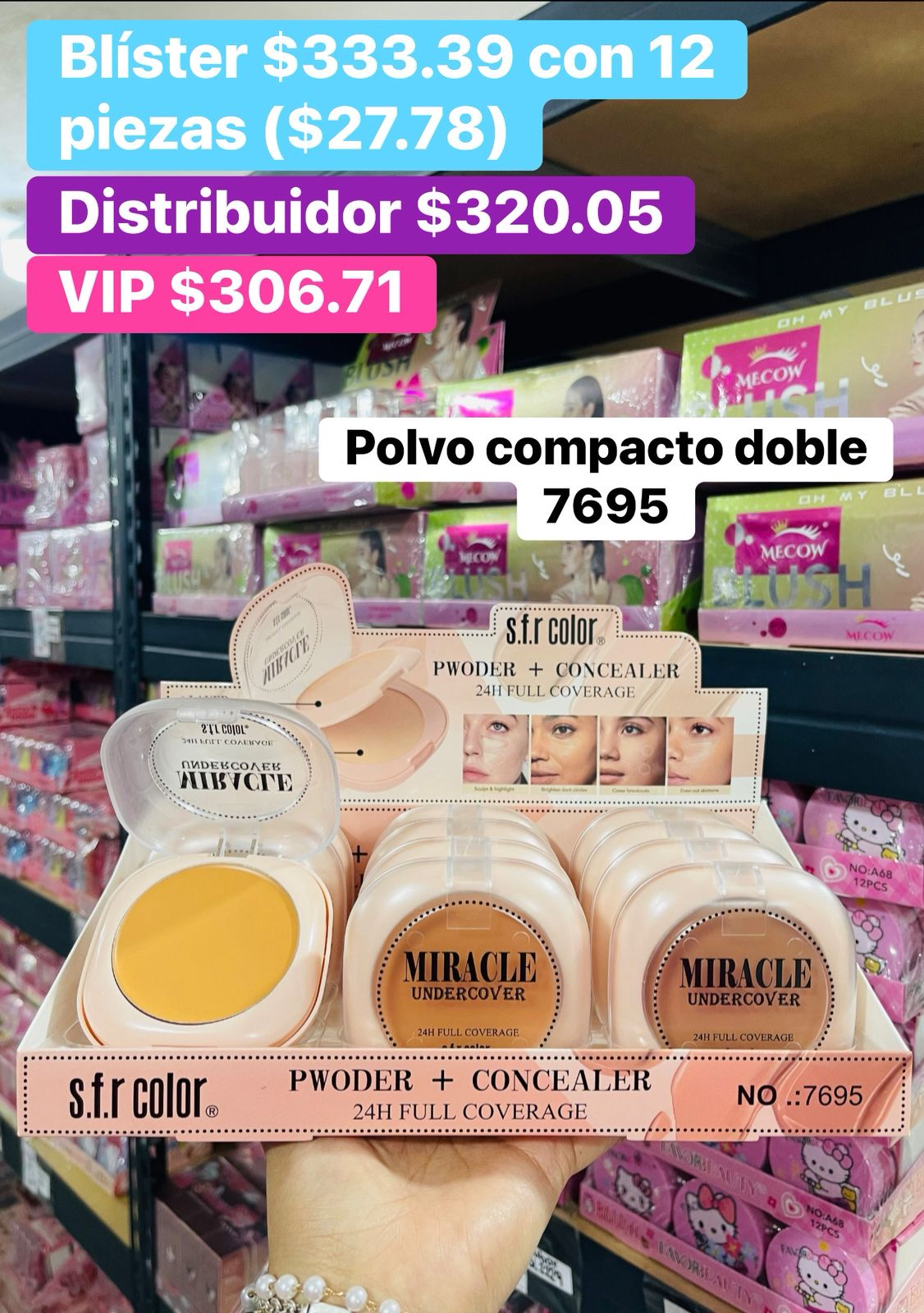 POLVO COMPACTO DOBLE 7695 B/12