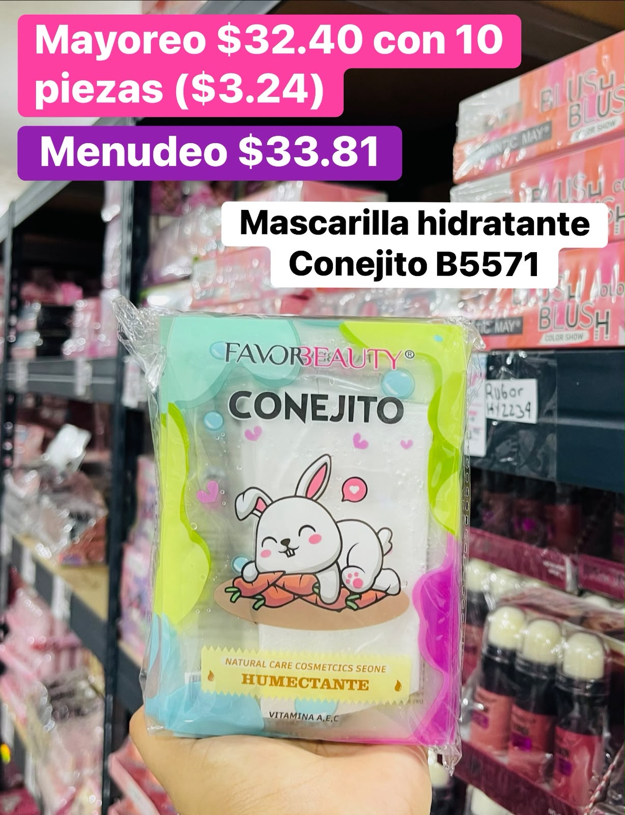 MASCARILLA CONEJO B5571 B/10