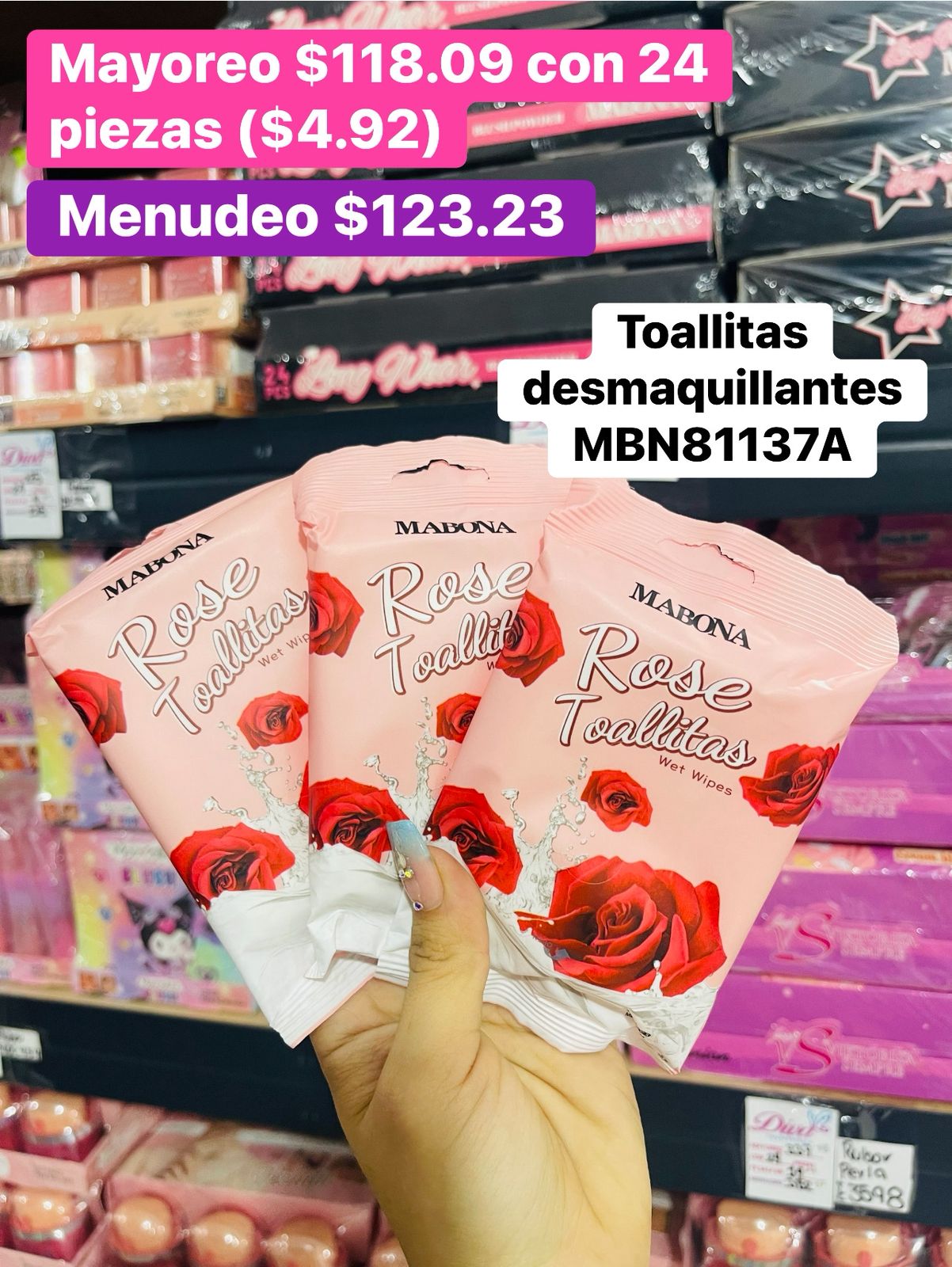 TOALLITAS DESMAQUILLANTES MBN81137A B/24