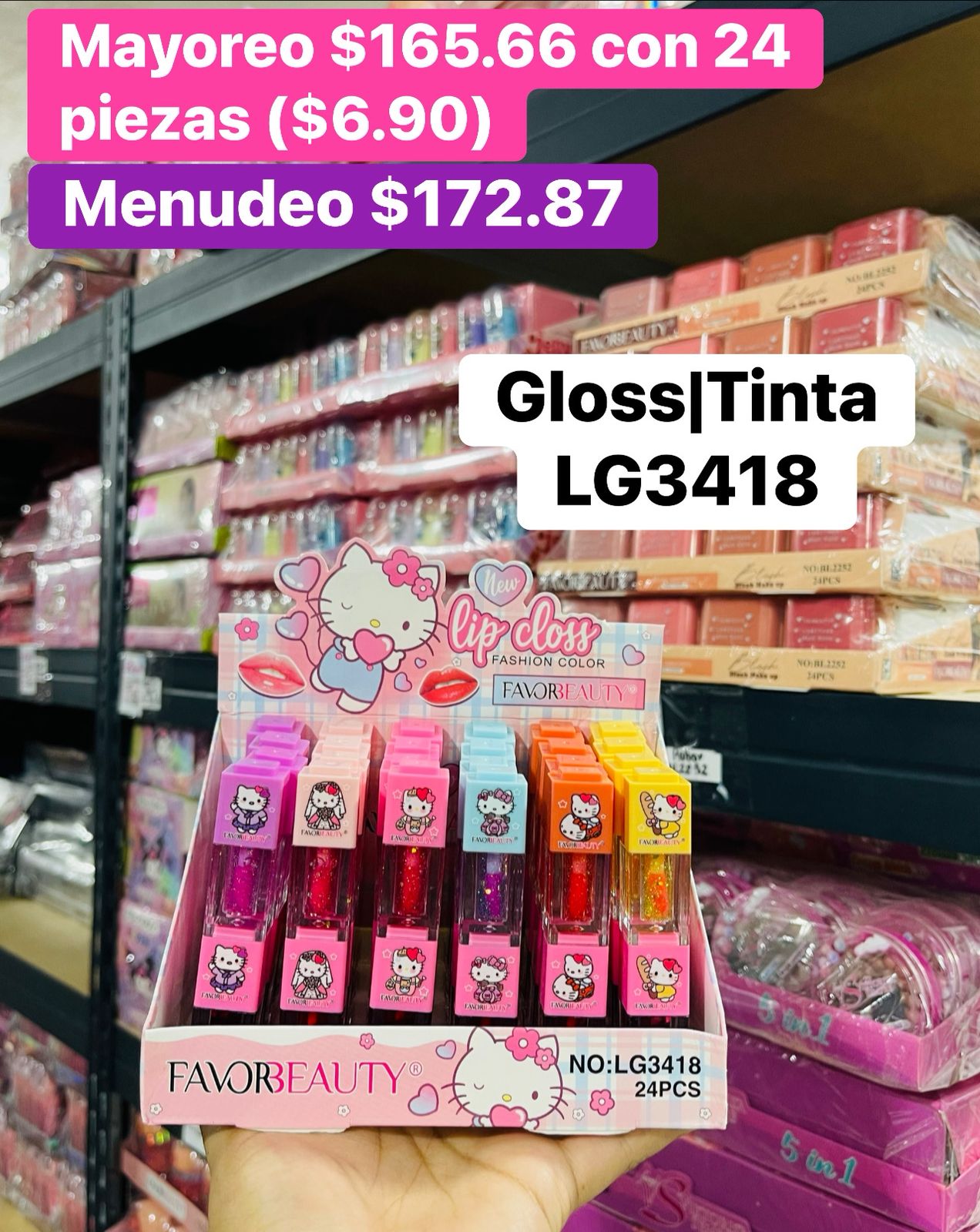 GLOSS/TINTA 2IN1 LG3418 B/24