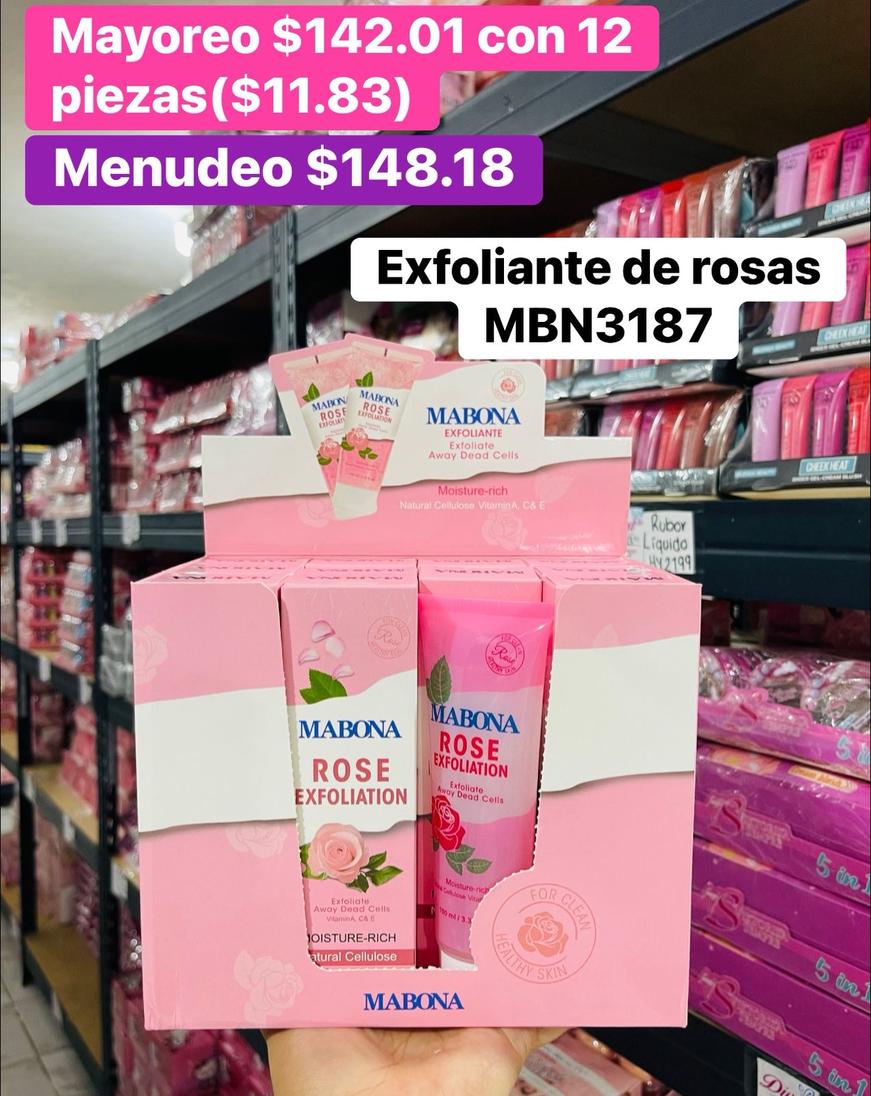 EXFOLIANTE ROSAS MBN3187 B/12