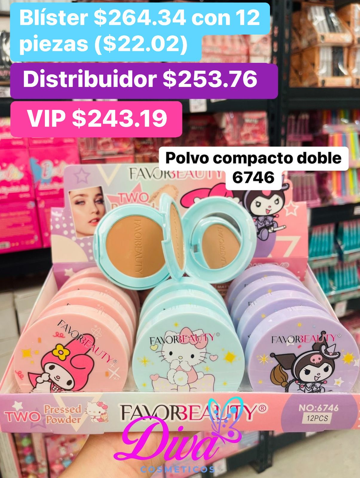 POLVO COMPACTO DOBLE 6746 B/12