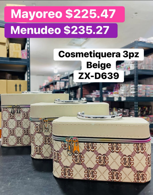 COSMETIQUERA 3PZS ZX-D639