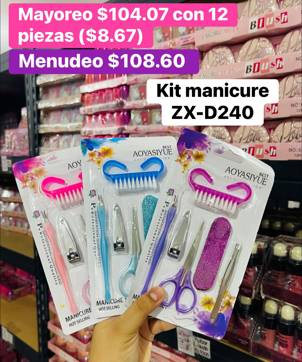 KIT MANICURE ZX-D240 B/12
