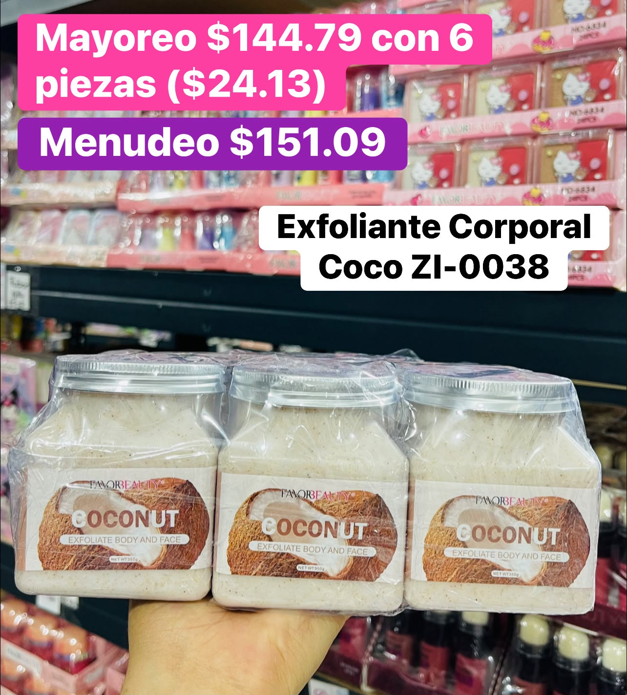 EXFOLIANTE COCO ZI-0038 B/6