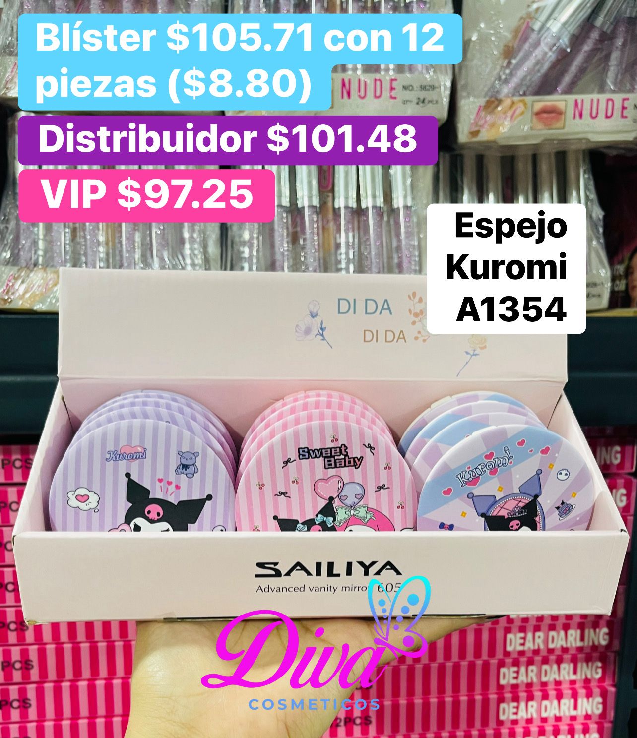 ESPEJO DOBLE A1354 B/12