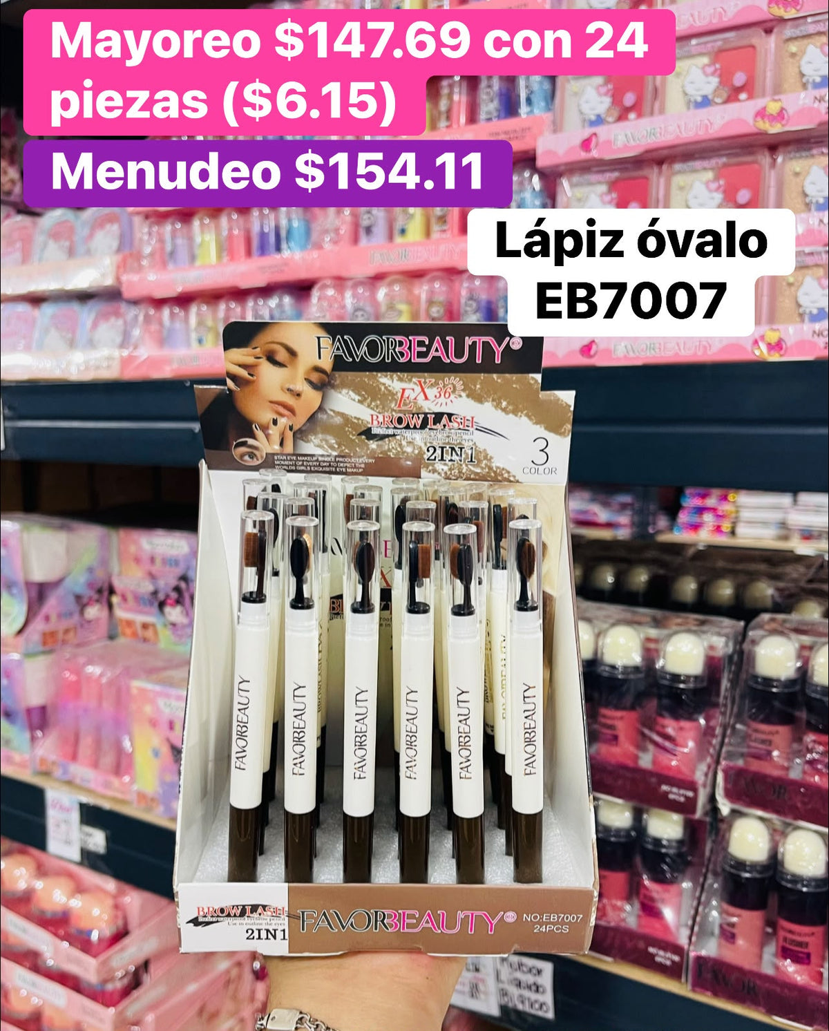 LAPIZ OVALO EB7007 B/24