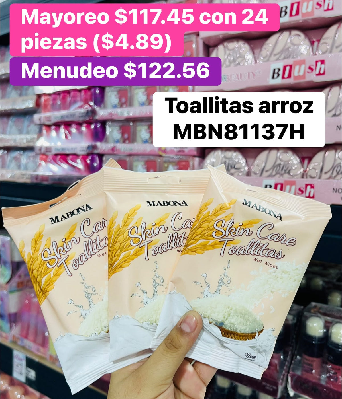 TOALLITAS DESMAQUILLANTES MBN81137H B/24