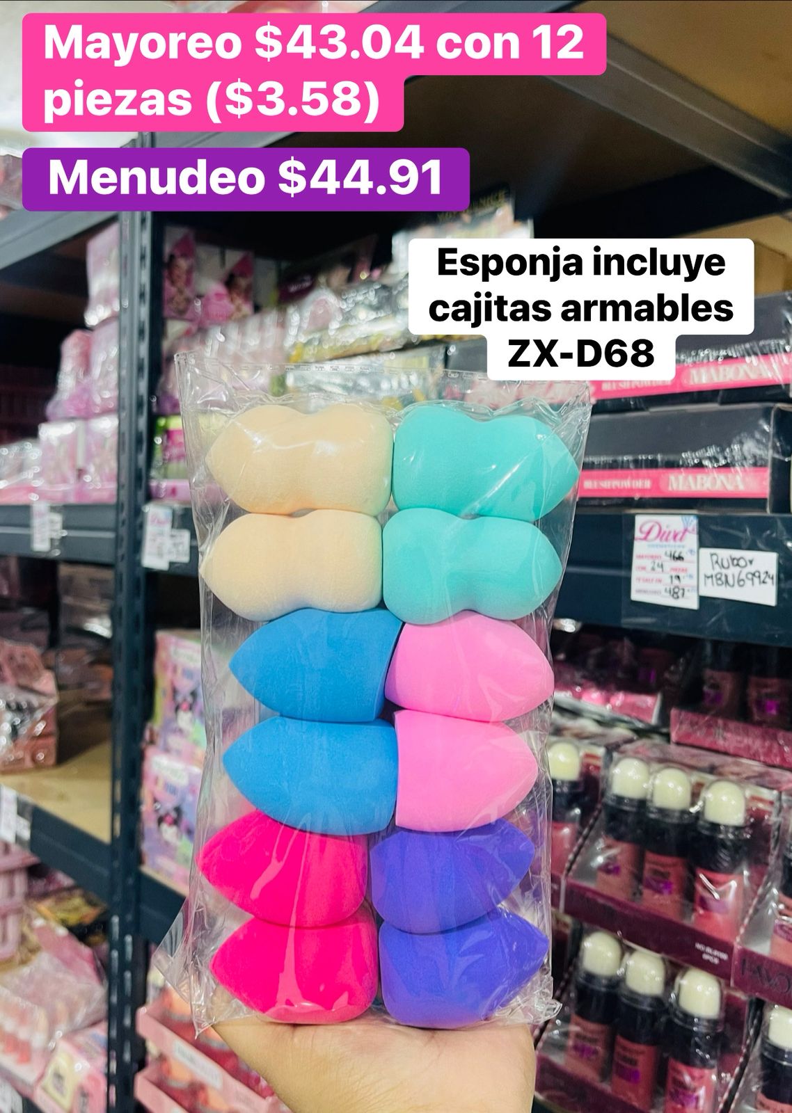 ESPONJA ZX-D68 B/12