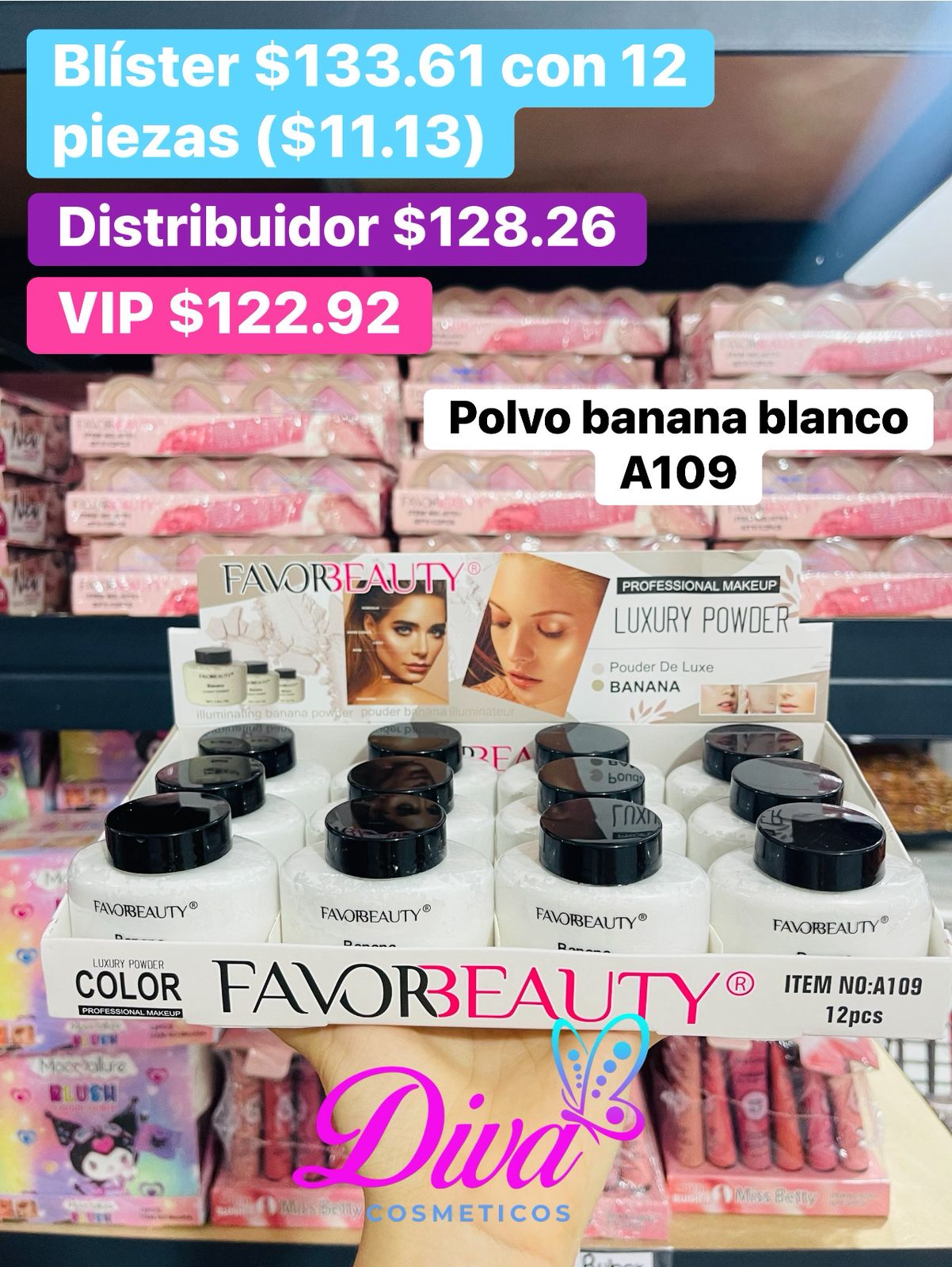 POLVO BANANA BLANCO A109 B/12