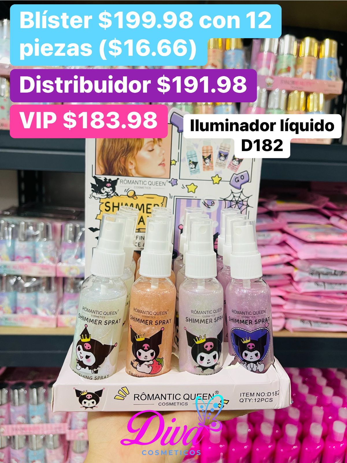 ILUMINADOR LIQUIDO D182 B/12