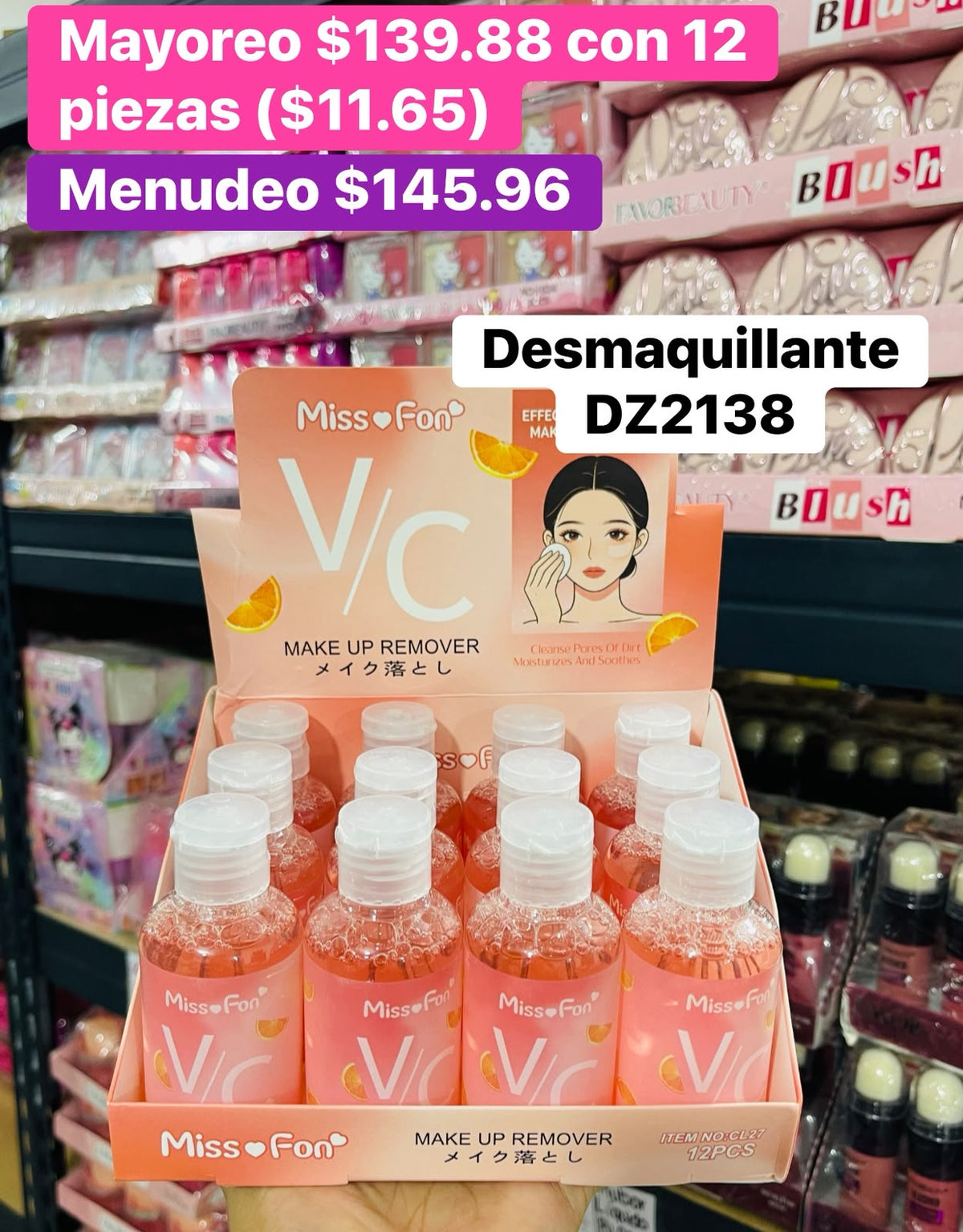DESMAQUILLANTE DZ2138 B/12