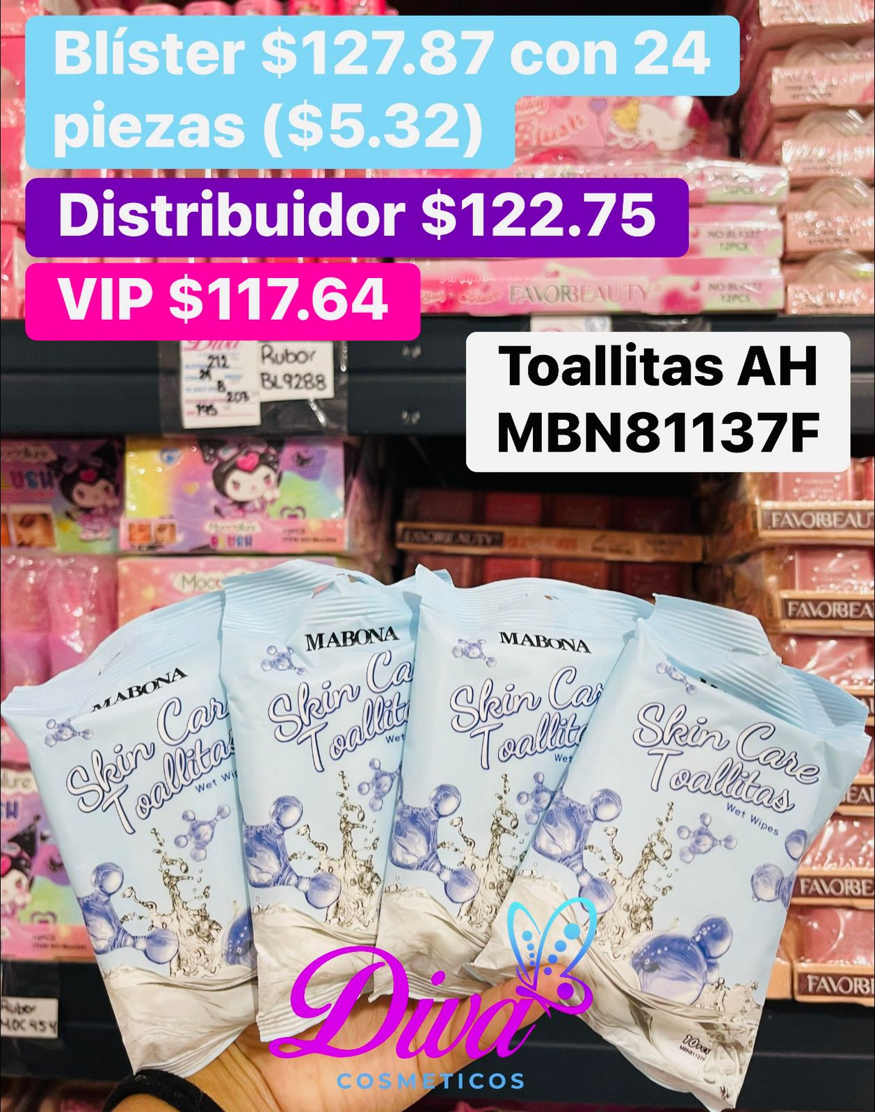 TOALLITAS DESMAQUILLANTES MBN81137F B/24