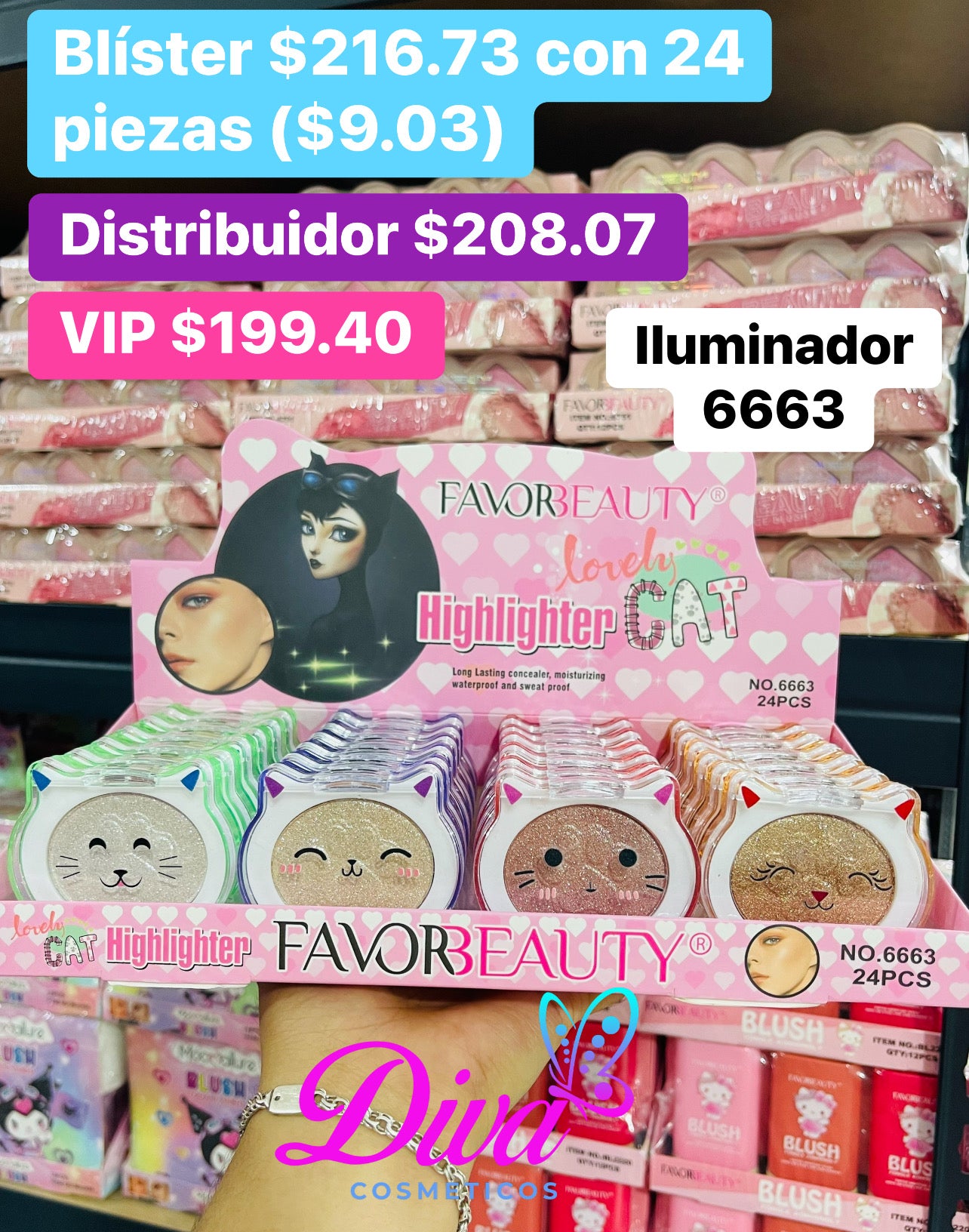 ILUMINADOR GATO 6663 B/24