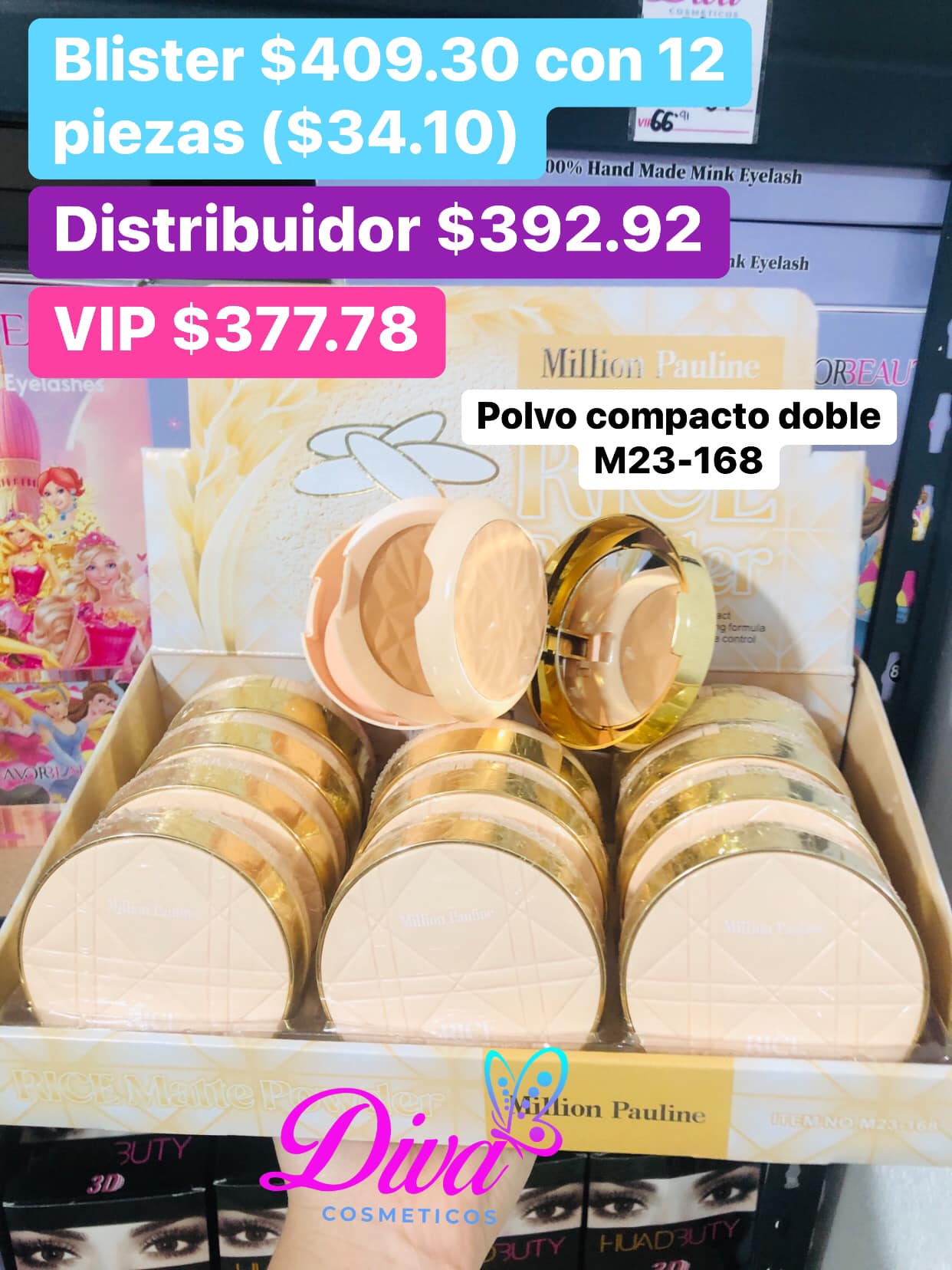 POLVO COMPACTO DOBLE M23-168 B/12