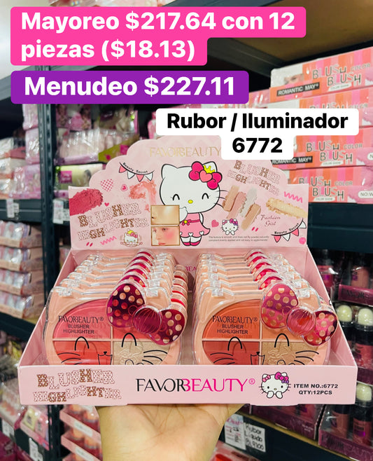 RUBOR/ILUMINADOR 6772 B/12