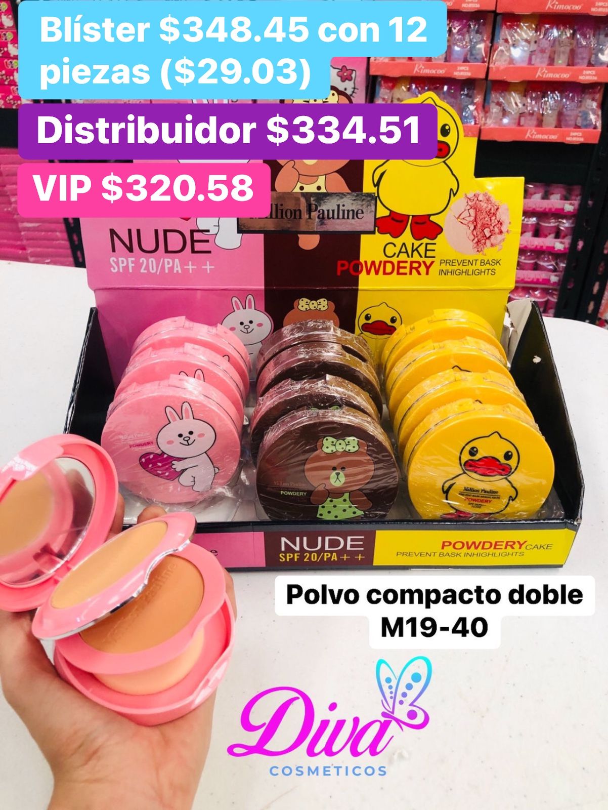 POLVO COMPACTO MILLION PAULINE M19-40 B/12