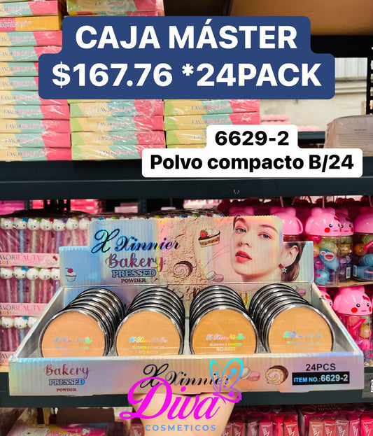 POLVO COMPACTO 6629-2 C/24 PACK