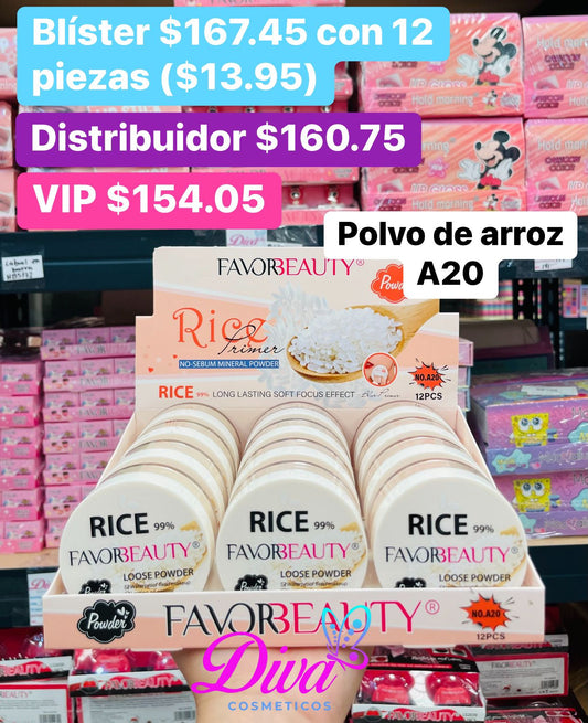 POLVO DE ARROZ A20 B/12