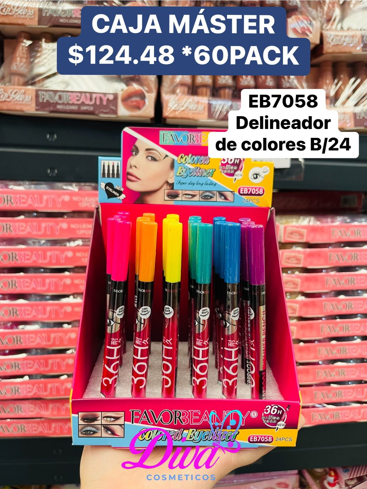 DELINEADOR EB7058 C/60 PACK