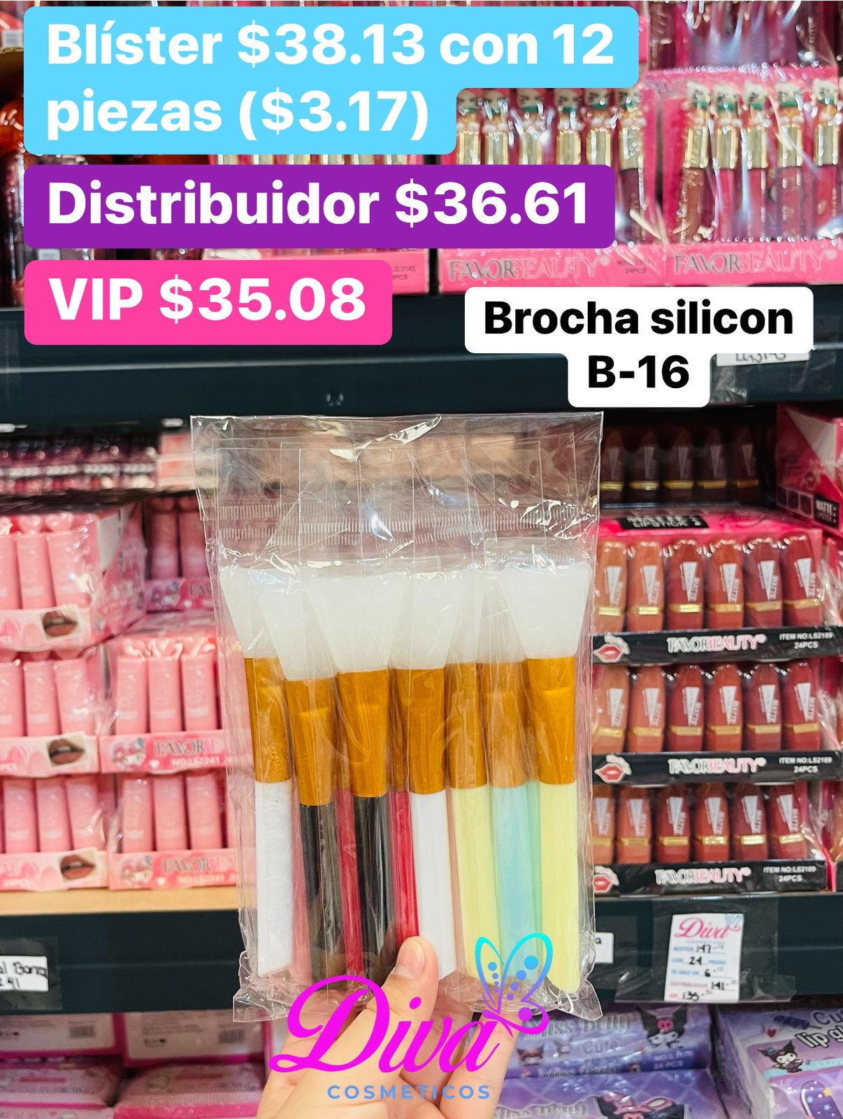 BROCHA SILICON B/12