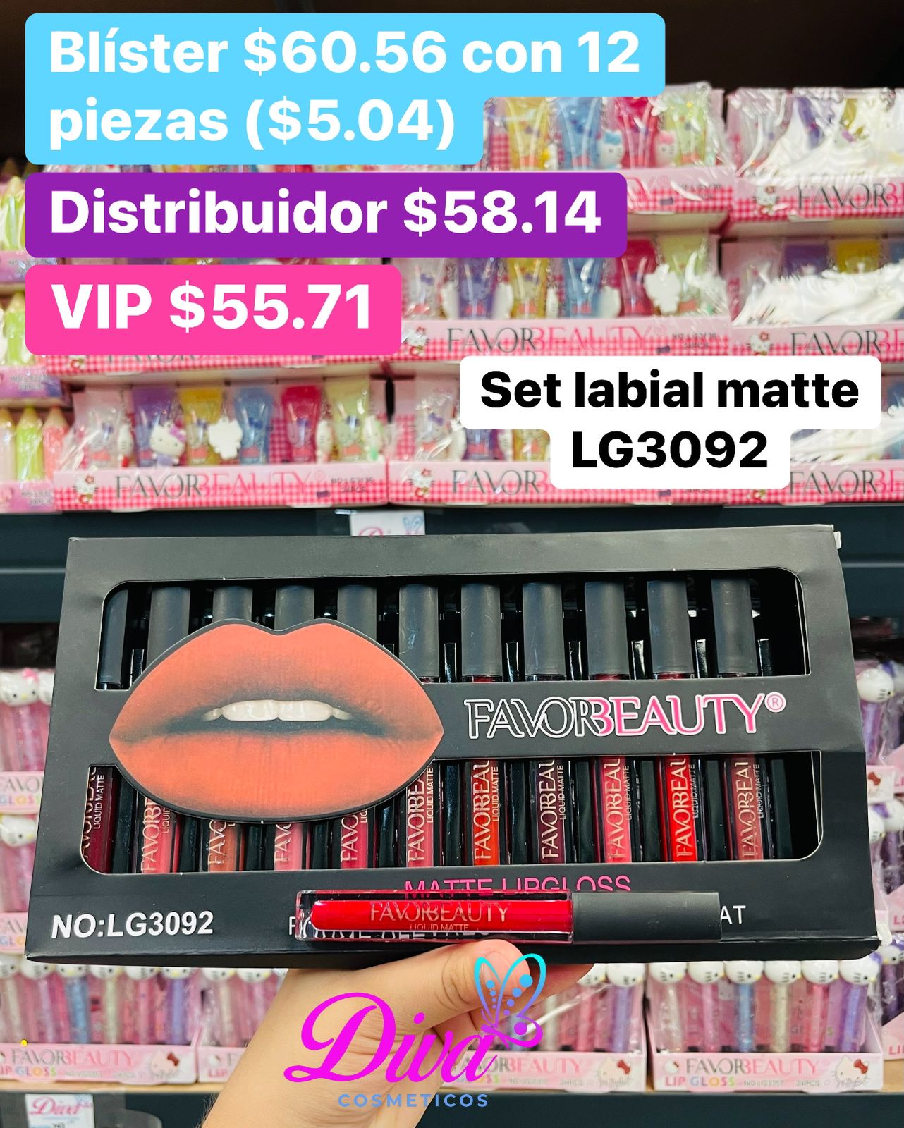 SET LABIAL LG3092 B/12