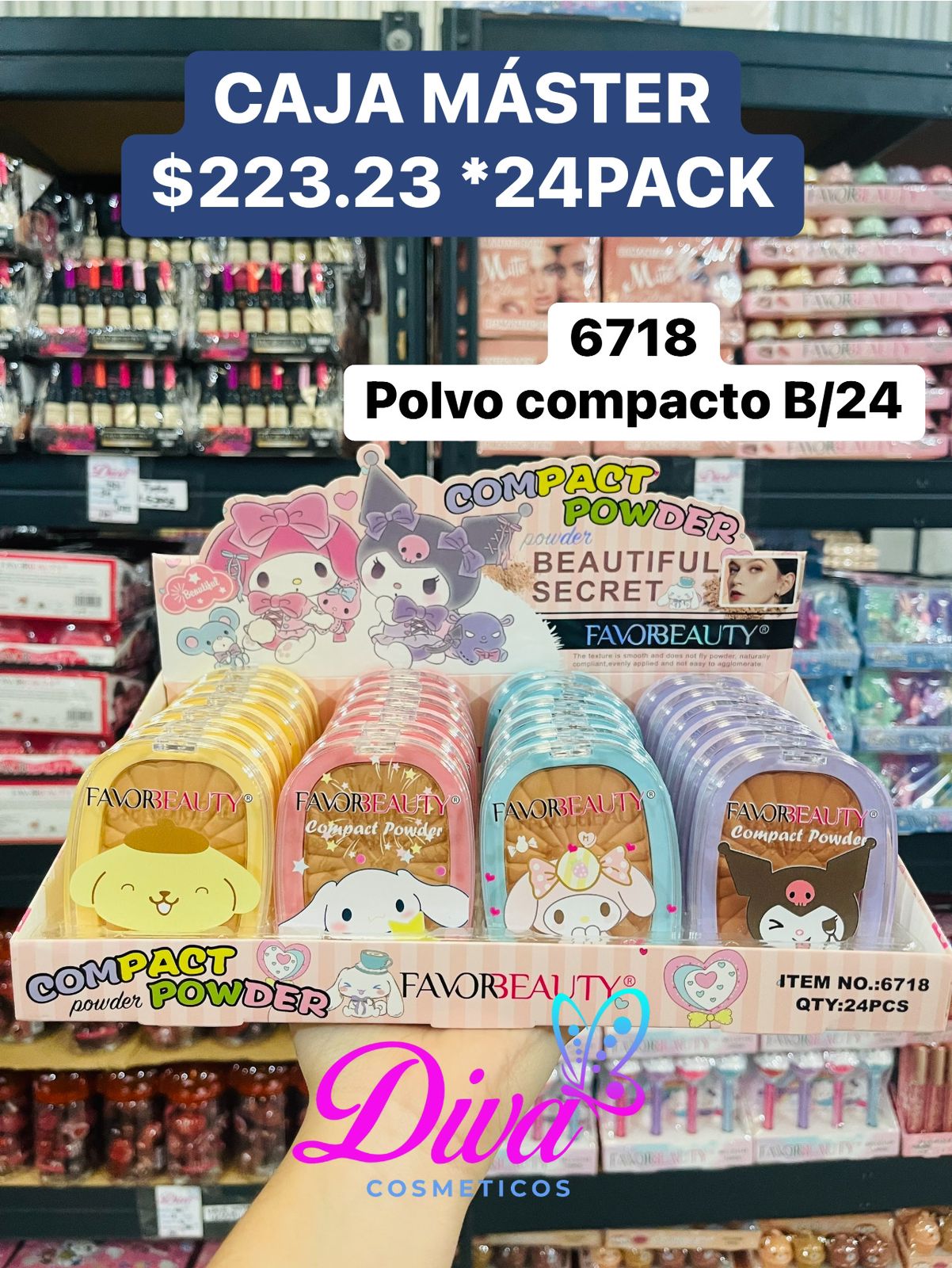 POLVO COMPACTO 6718 C/24 PACK