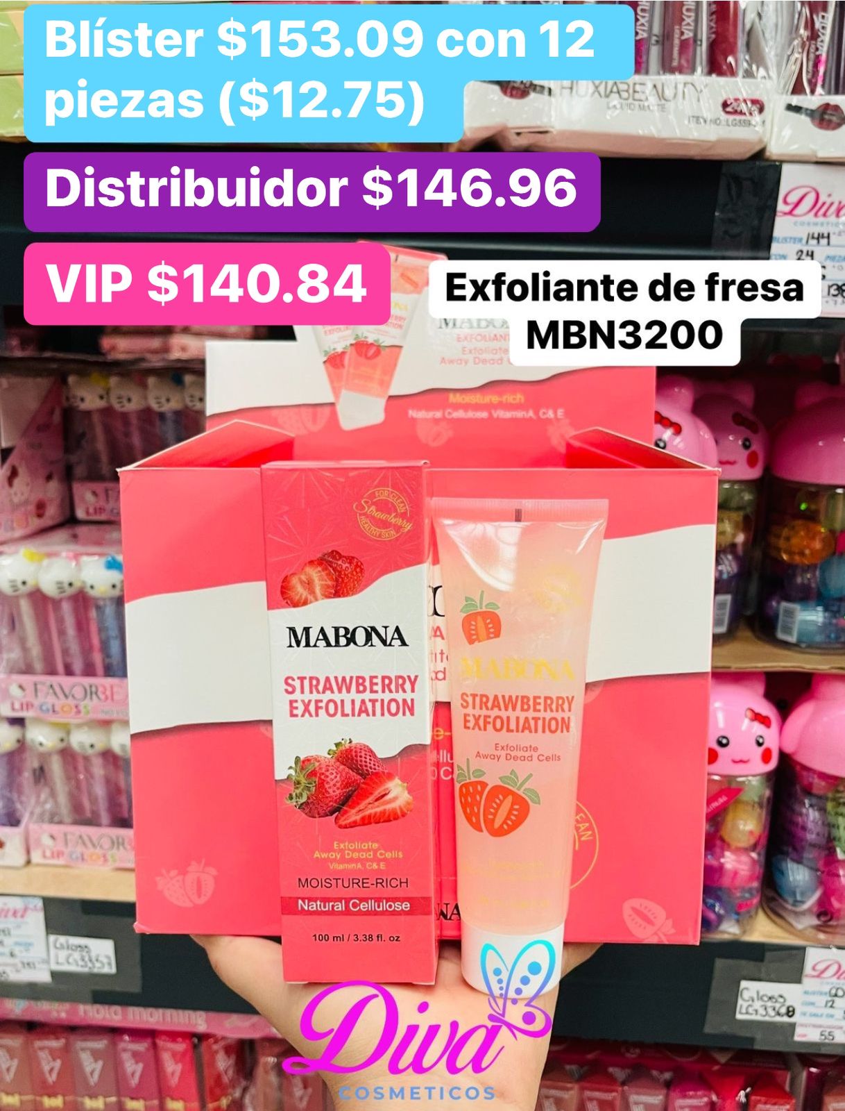 EXFOLIANTE FRESA MBN3200 B/12