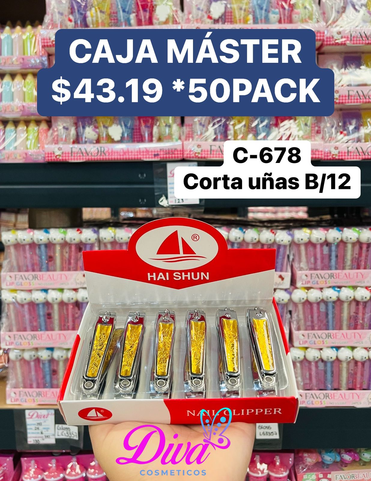 CORTA UÑAS C-678 C/50 PACK