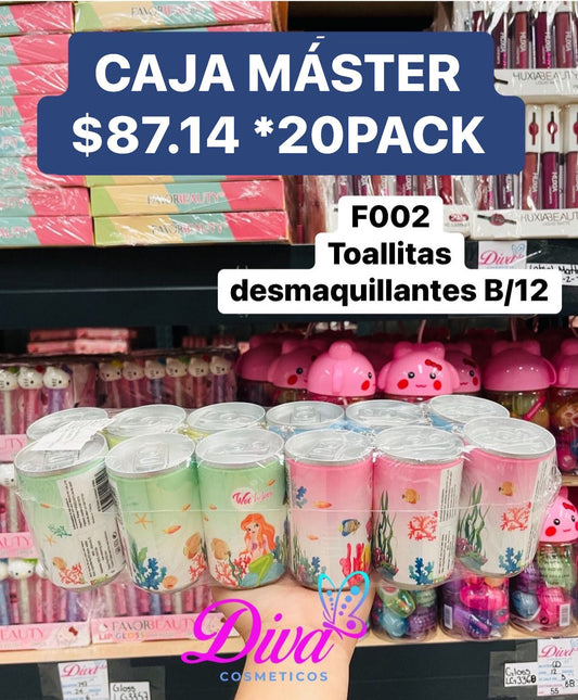 TOALLITA DESMAQUILLANTE F002 C/20 PACK