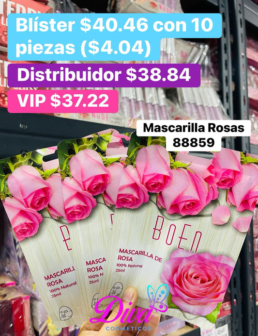 MASCARILLA 88859 ROSAS B/10