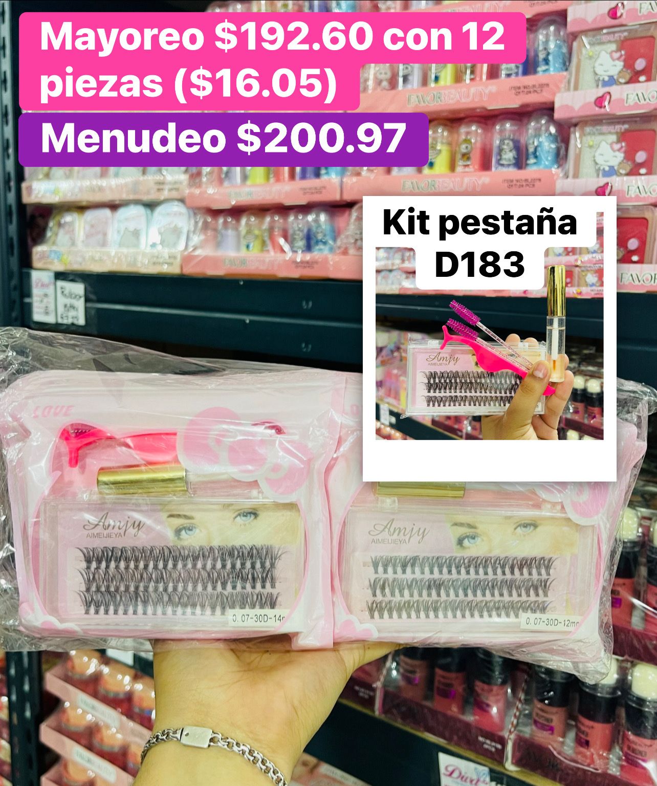 KIT PESTAÑA ZX-D183 B/12