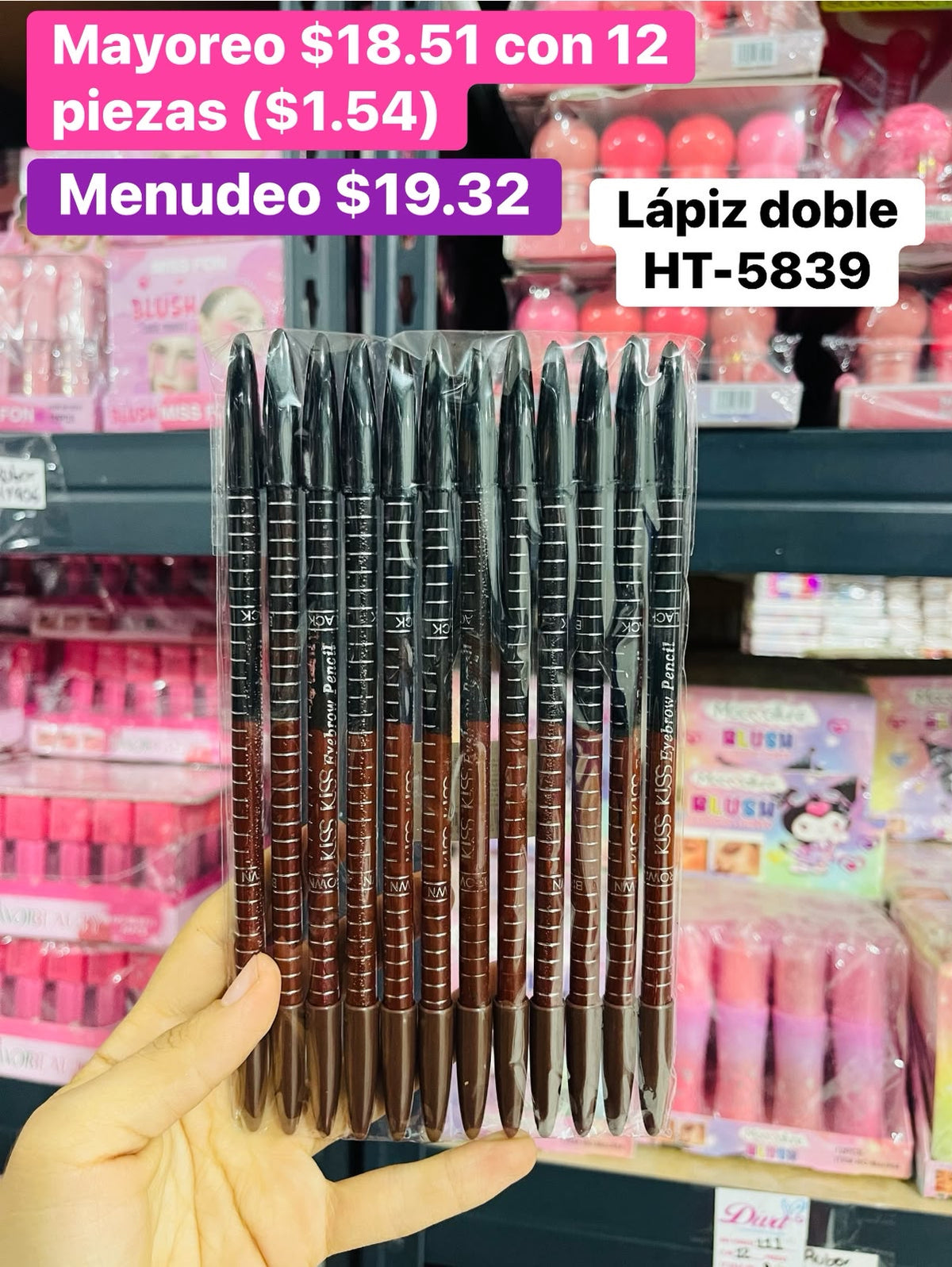 LAPIZ DOBLE HT-5839 B/12