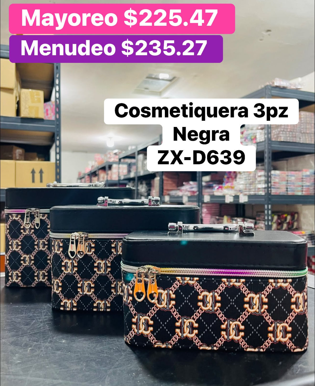 COSMETIQUERA 3PZS ZX-D639