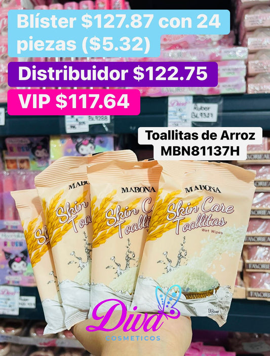 TOALLITAS DESMAQUILLANTES MBN81137H B/24