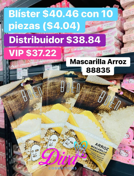 MASCARILLA 88835 ARROZ B/10