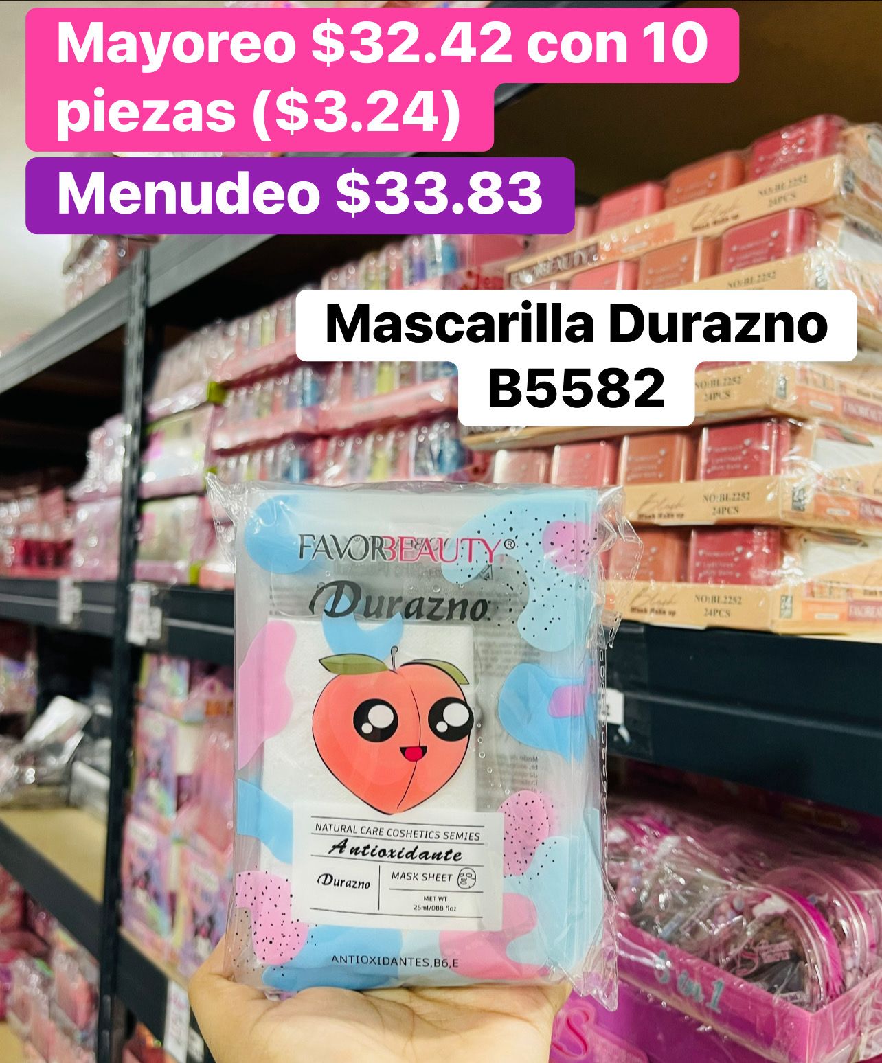 MASCARILLA DURAZNO B5582 B/10