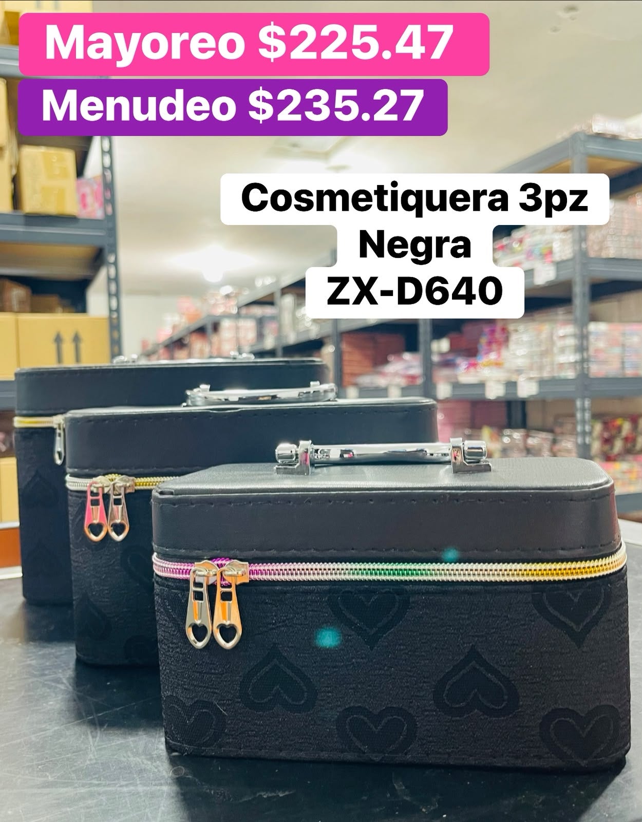 COSMETIQUERA 3PZS ZX-D640