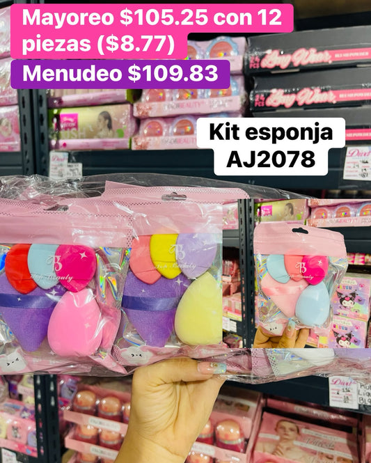 KIT ESPONJA AJ2078 B/12