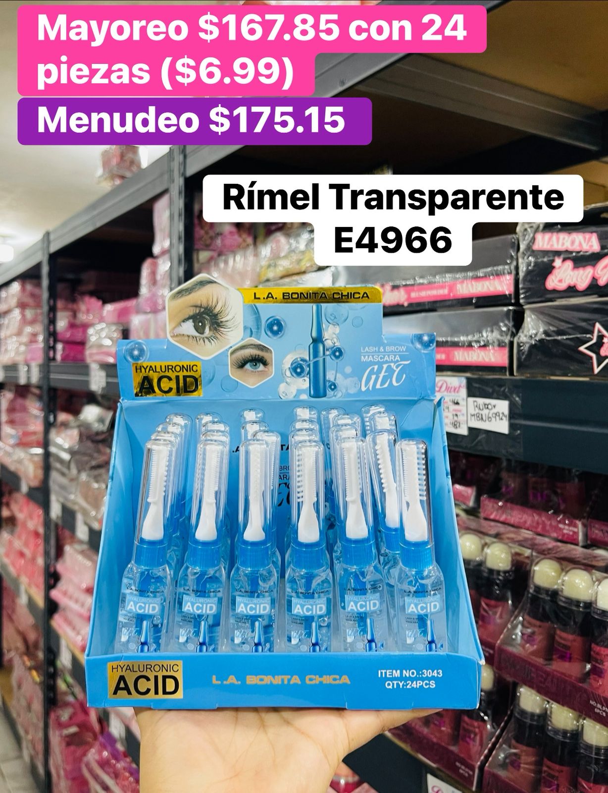RIMEL TRANSPARENTE E4966 B/24