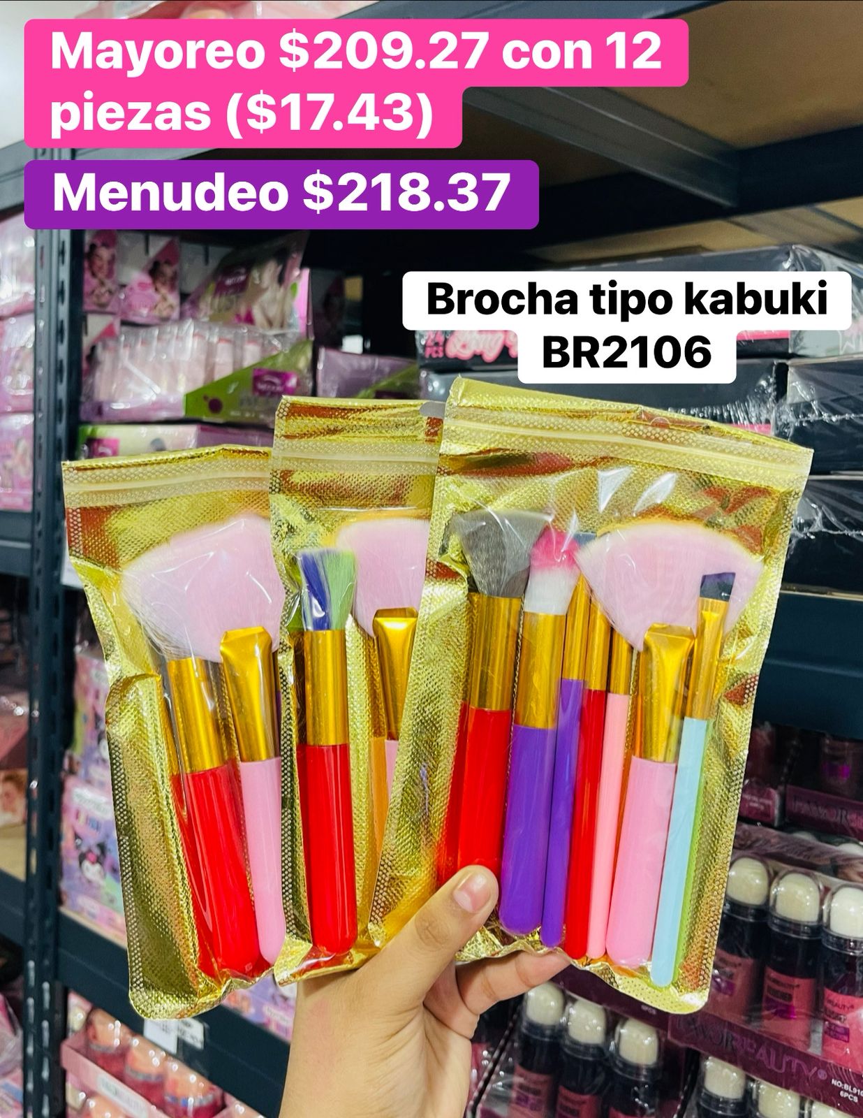 BROCHA TIPO KABUKI BR2106 B/12