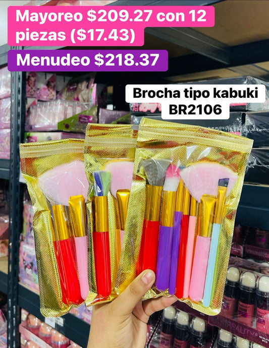BROCHA TIPO KABUKI BR2106 B/12
