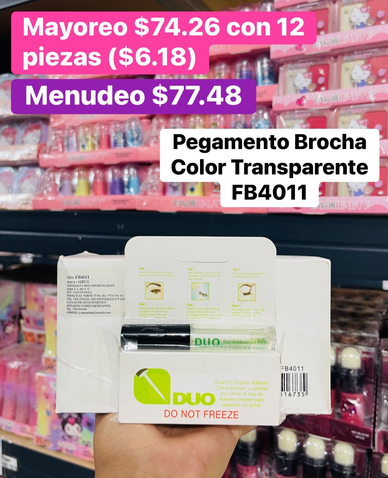 PEGAMENTO BROCHA DUO B/12
