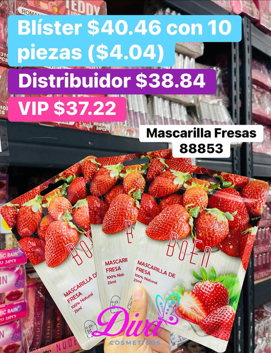 MASCARILLA 88853 FRESA B/10